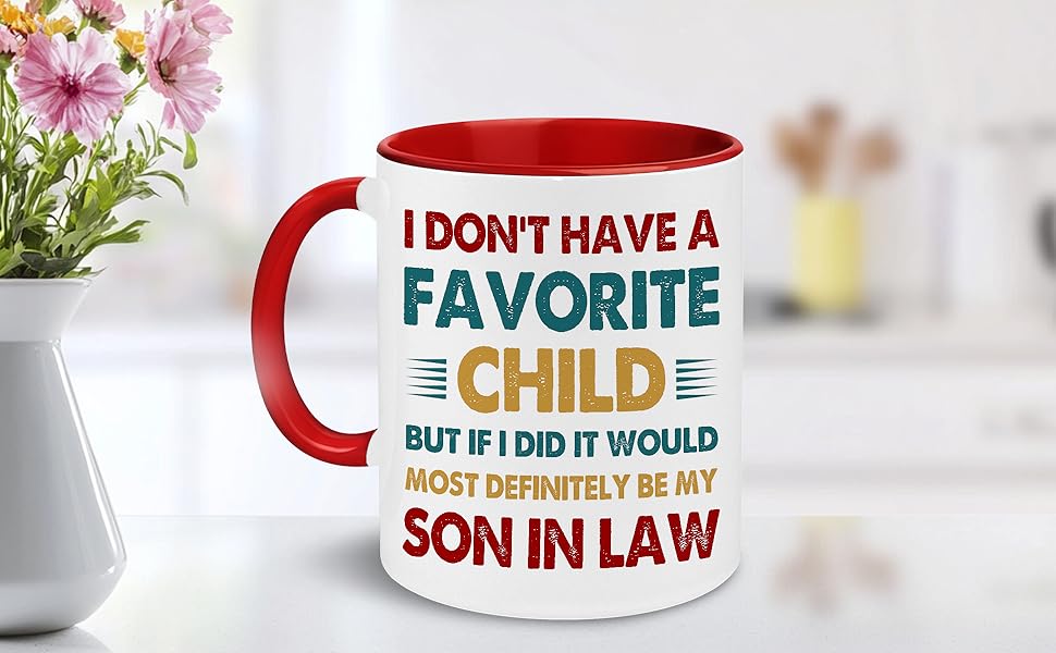 Mothers Day Gift For Son In Law - Fathers Day Mug For Son-in-law- Gifts From Mother In Law, Father In Law - Birthday Gifts For Mother-in-law, Father-in-law, Son-in-laws