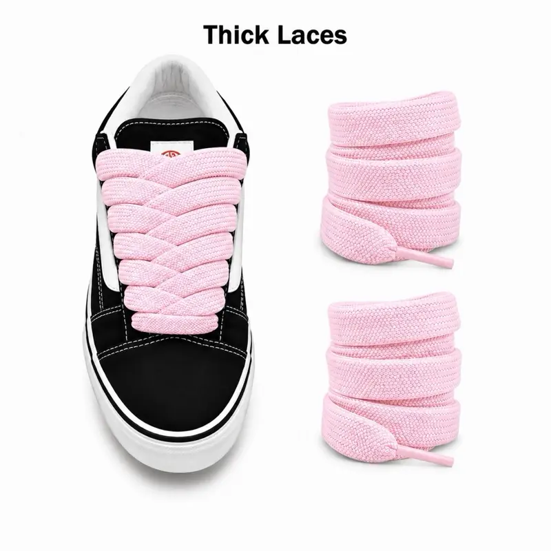 Thick Show Laces Trendy Shoe Laces Chunky Shoe Laces