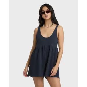 Easy Does It Romper - Black Sands