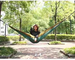 Camping Hammock Single Portable Parachute Nylon Hammock for Outdoor Backpacking Hiking Travel Lightweight Hanging Bed
