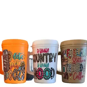 Hip Sip Cup Drink Drinkware Tumbler Mug Coffee Reusable Washable