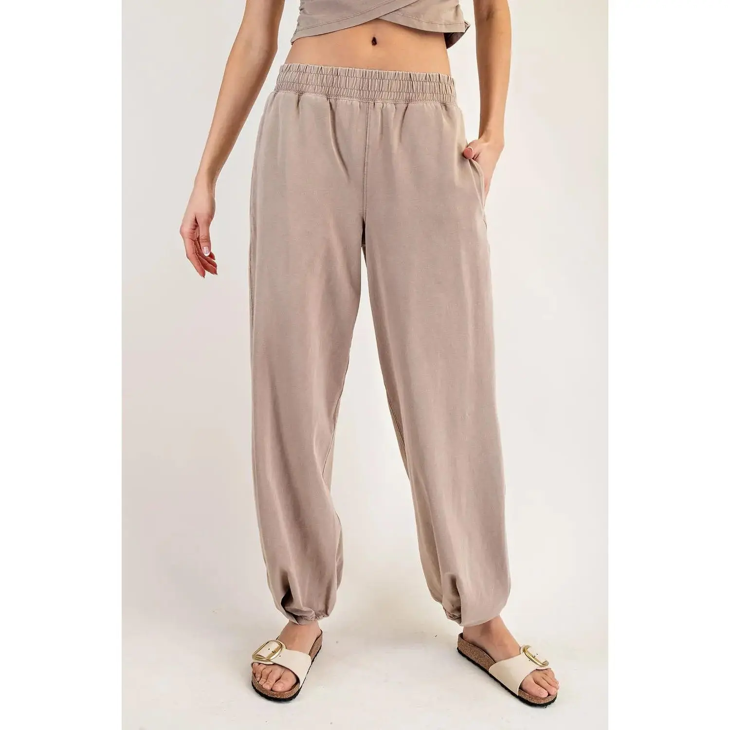Solid Pocket Jogger Sweatpants Coco