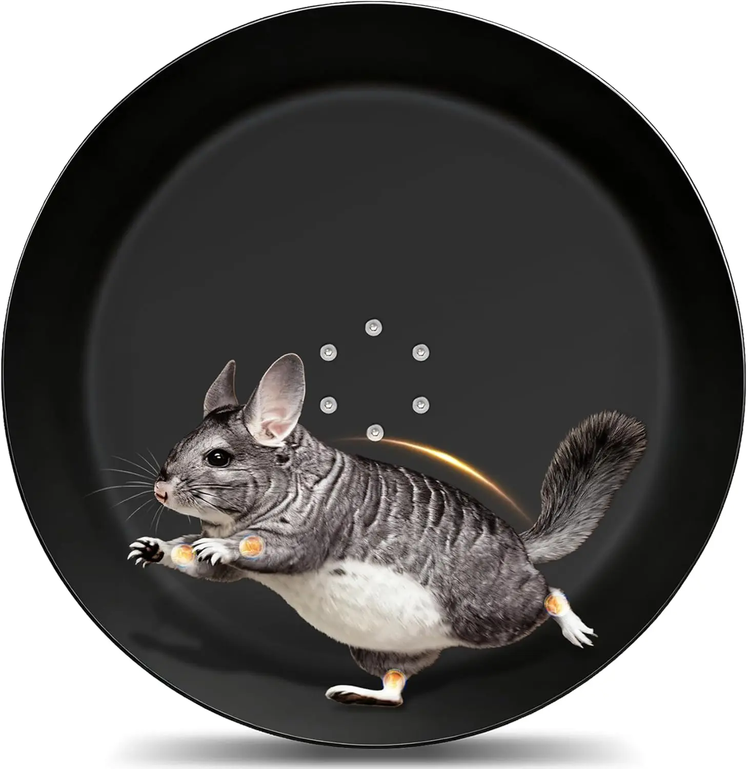15" Aluminum Alloy Enhanced Small Animal Exercise Wheel - Ultra-Quiet, Easy-Clean, Durable Wide Track for Hamsters, Chinchillas - Hamster Cage Setup, Smooth Rotation for Daily Exercise, Build Muscle Strength, Improve Overall Wellness