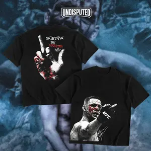 UNDISPUTED Nate Diaz The Stockton Kid Heavy Cotton UFC T-shirt MMA Fight Night Shirt Fan Apparel Classic Pump Cover Oversized Gift For Fans DTG Printed