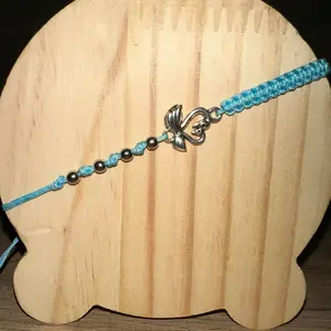 Charm macrame bracelet