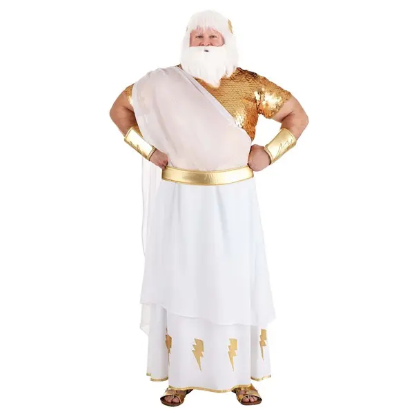 Plus Size Deluxe Zeus Costume for Men