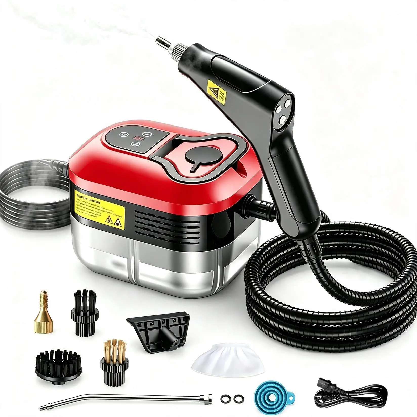 Handheld Steam Cleaner - 2500W Power, 15s Fast Heat-Up, 6-Level Adjustable, 10pcs Accessories, Compact Portable Multi-Purpose Steamer, Steam Cleaner for House (Indoor Recreation Use)