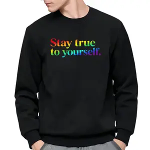 Stand Out with This Lighthearted Long Sleeve Sweatshirt Celebrating Your Uniqueness