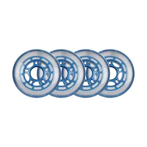 Player's Choice Roller Hockey Wheels - 5-Spoke Hub 80mm 78A Blue (4-Pack)