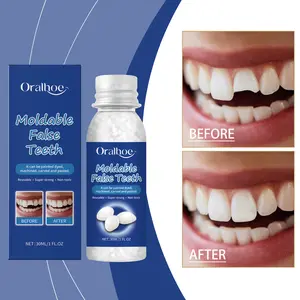 Moldable Tooth Repair Beads, Temporary Tooth Glue for Cosmetic Teeth & Smile Decor