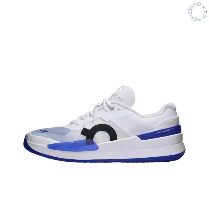 Unisex White & Royal Blue Color Block Low-cut Tennis Sneakers, Street Style, Summer Vibe, Stable Support, Cushioned Sole, Breathable Mesh, Multiple Sizes, Brand New Sports Footwear