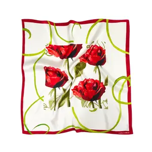 Silk Scarf in Rose Water
