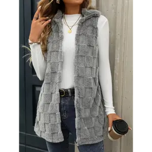 solid puff Women's Sleeveless Vest - Elegant Polyester Laminated Products, A Must-have For Transitioning Fashion In Spring And Autumn, Ideal For Office To Casual Outfits - Women's Clothing, Spring Trends, Geometric Patterns, Fine Sewing, Fa