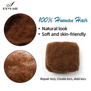 Exyhair #33 Tight Afro Kinky Bulk 100% Human Hair for Braids Dreadlocks Extensions