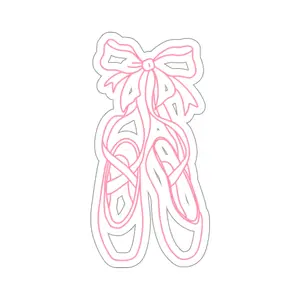 Pink Ballet Shoe Sticker