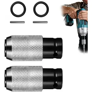 Drill Adapter, Electric Hammer Drill Converter Adapter, Hammer Adapter with Impact Drill Bits, Heavy-Duty Electric Wrench to Drill Converter for Concrete, Brick, Stone, Wood