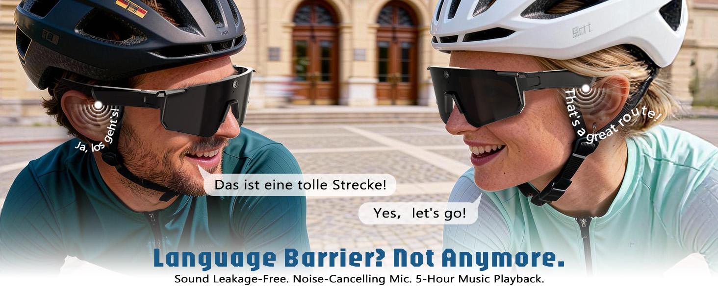 2026 AI Smart Glasses with 4K HD Camera for Men，Sport AI Camera with EIS+Gyro Stabilization, Polarized Lenses for Cycling, Dual-Mic Noise Cancelling, IP66 Weatherproof, 4GB RAM, AI Glasses with Chat GPT