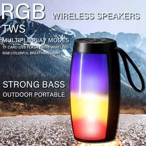 FigurineHong Wireless Speakers Strong Bass Outdoor Portable Multiple Play Modes Bluetooth Speakers Audio Smartphone