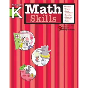 Math Skills: Grade K (Flash Kids Harcourt Family Learning) by Flash Kids Editors [Paperback Book]