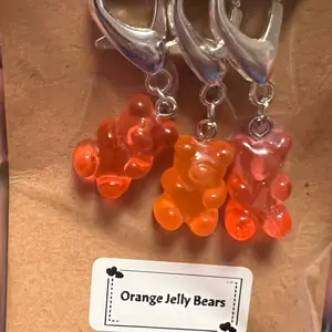 Orange Jelly Bears Stitch Markers