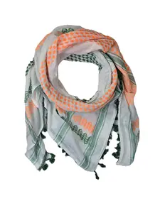 Keffiyeh Scarf - Ireland Flag Colors - Made in Syria