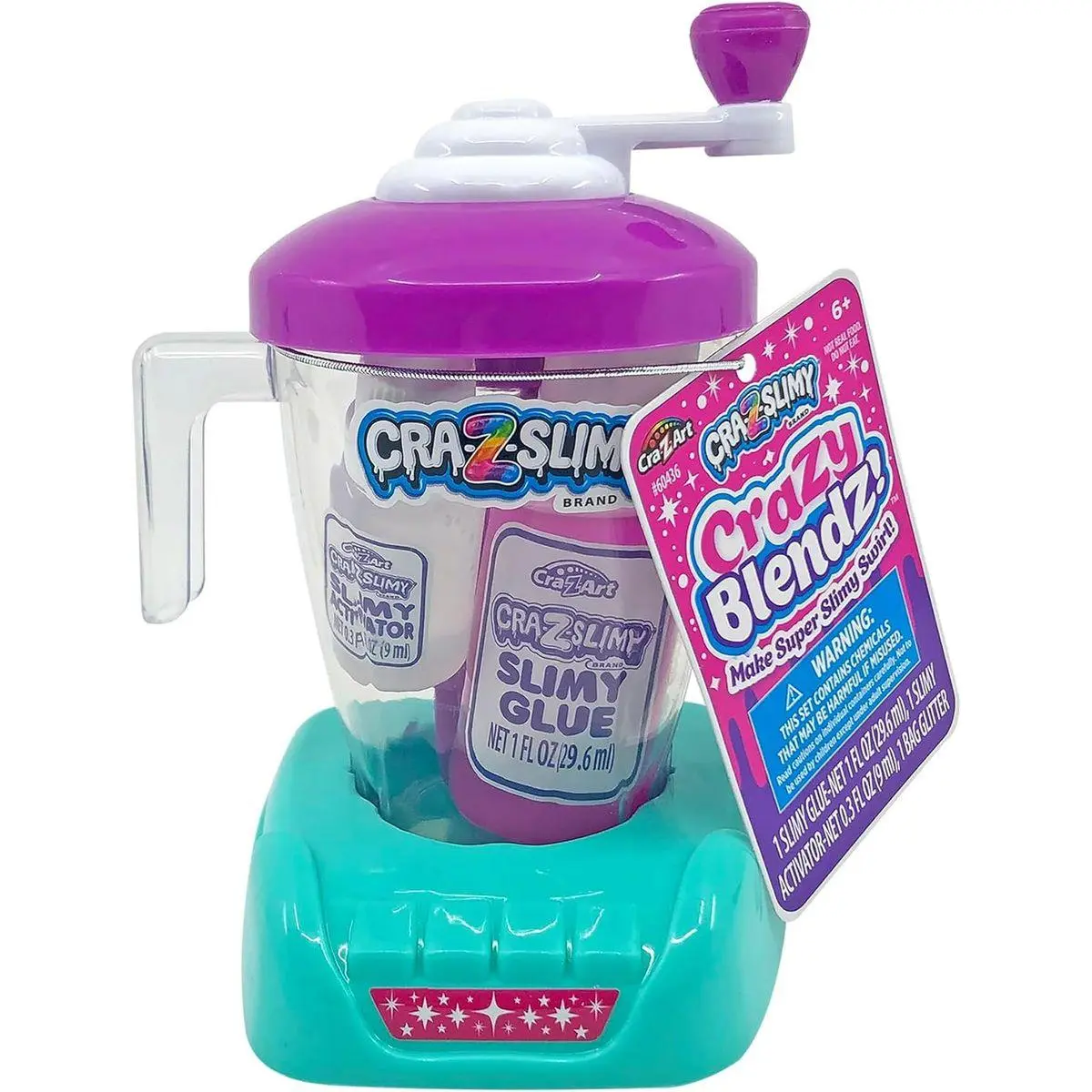 CRA-Z-Slimy Crazy Blendz DIY Slime Making Mixer | Glitter, Activator & Slime Glue Included, Non-Toxic, DIY Slime Kit, Ages 6+, Birthday Gift