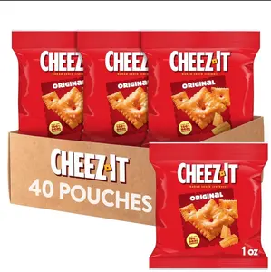 Cheez-It Cheese Crackers, Baked Snack Crackers, Lunch Snacks, Variety Pack, 12.1oz Box (12 Packs) Flavors Bold Taste
