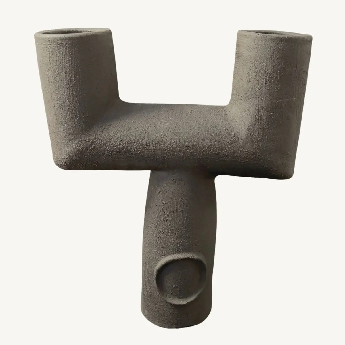 Sauvage | Artisan Moroccan terracotta sculptural statement vase