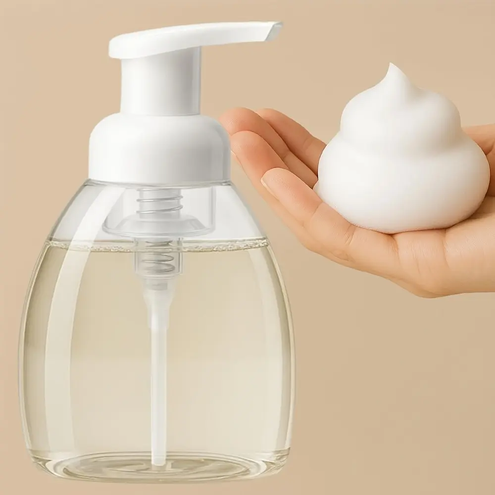 250ML Universal Concentrated or Regular Soap Foam Pump Bottle, Soap Container, Multi-Purpose Liquid Dispenser for Home Cleaning & Personal Care, Soap Dispensers
