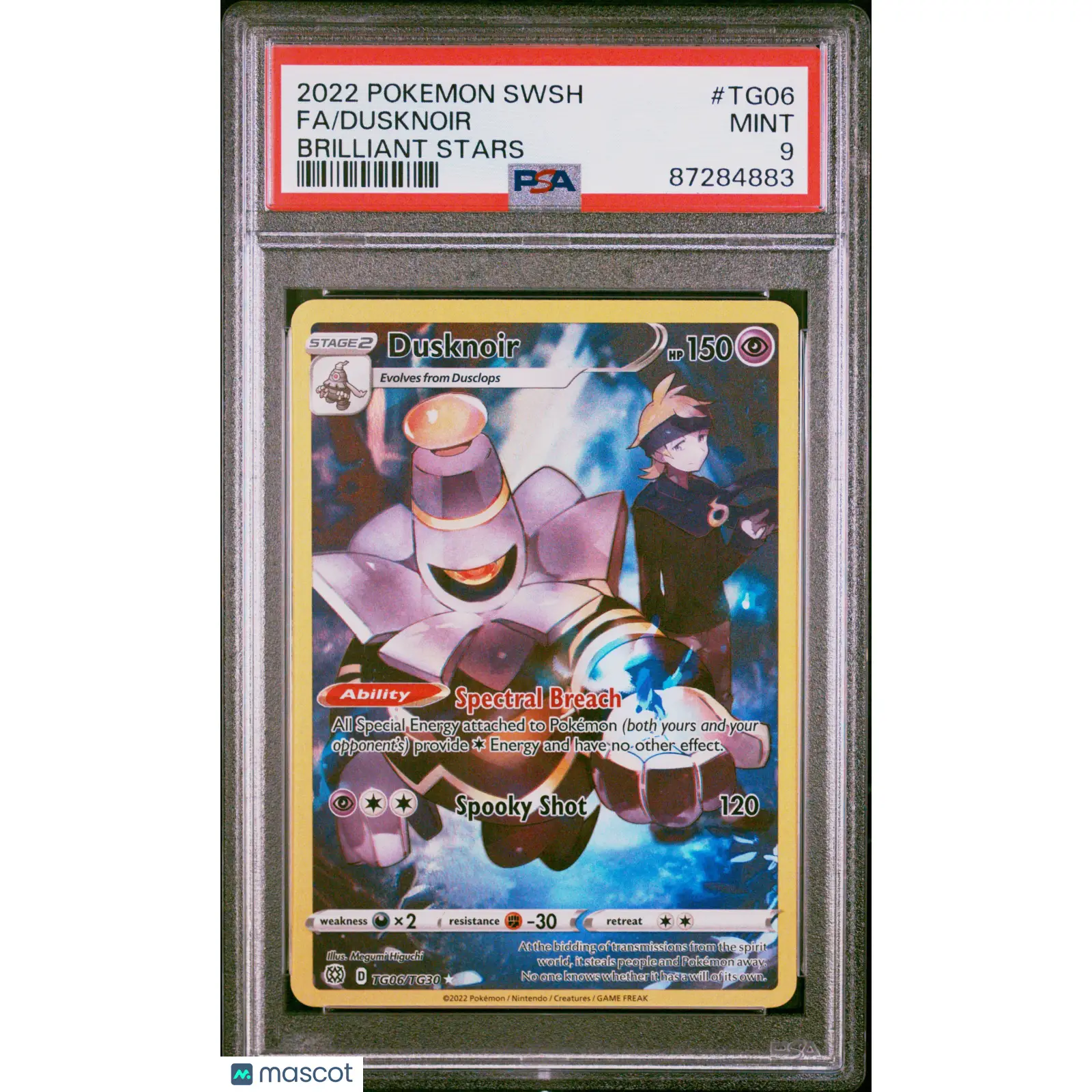 PSA 2022 Pokémon TCG Dusknoir #TG06 Full Art 9