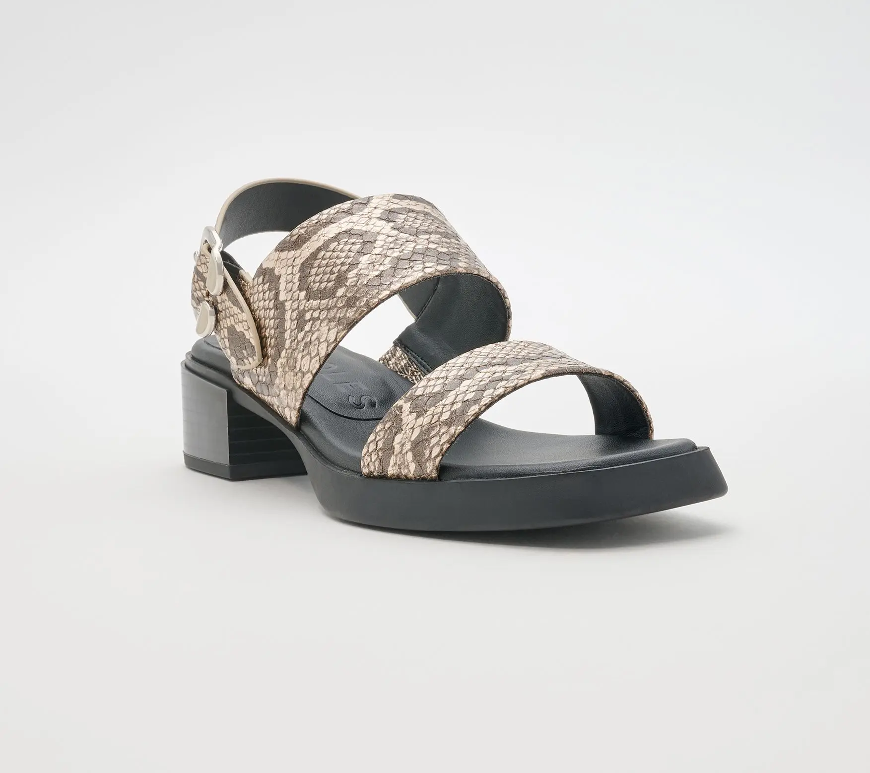 Aerosoles Two-Strap Adjustable Sandals-Dove