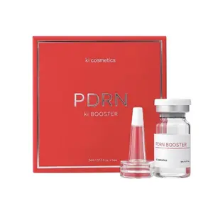KI COSMETICS PDRN Booster Korean K-Beauty Repair Ampoule Serum, Salmon DNA & Collagen Facial Booster for Damaged Skin Barrier, Dryness, Fine Lines, Firm-Looking Skin, Hydrating Renewal Care, Glass Skin Glow, Smooth Radiant Finish