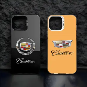 Luxury C-CadillacSE Logo Phone Case Cover For iPhone17 Air 16 15 14 Plus 13 12 11 Pro 7 8 XS Max XR silver black bumper case