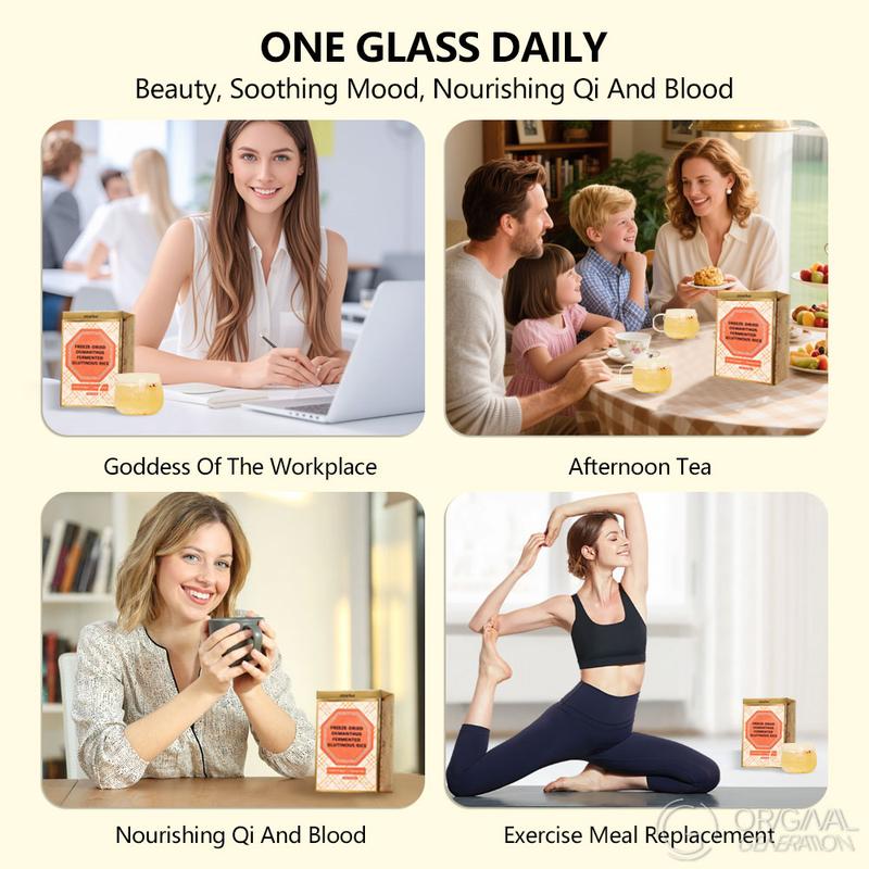 Sweet Soup with Osmanthus, Tremella and Rice Wine 90g( 6pcs×15g)With Osmanthus,Snow Fungus,Rock Sugar,Jujube,Wolfberry,Sticky Rice Sweet Soup with Osmanthus, Tremella and Rice Wine 90g( 6pcs×15g)With Osmanthus,Snow Fungus,Rock Sugar,Jujube,Wolfberry,Sticky Rice