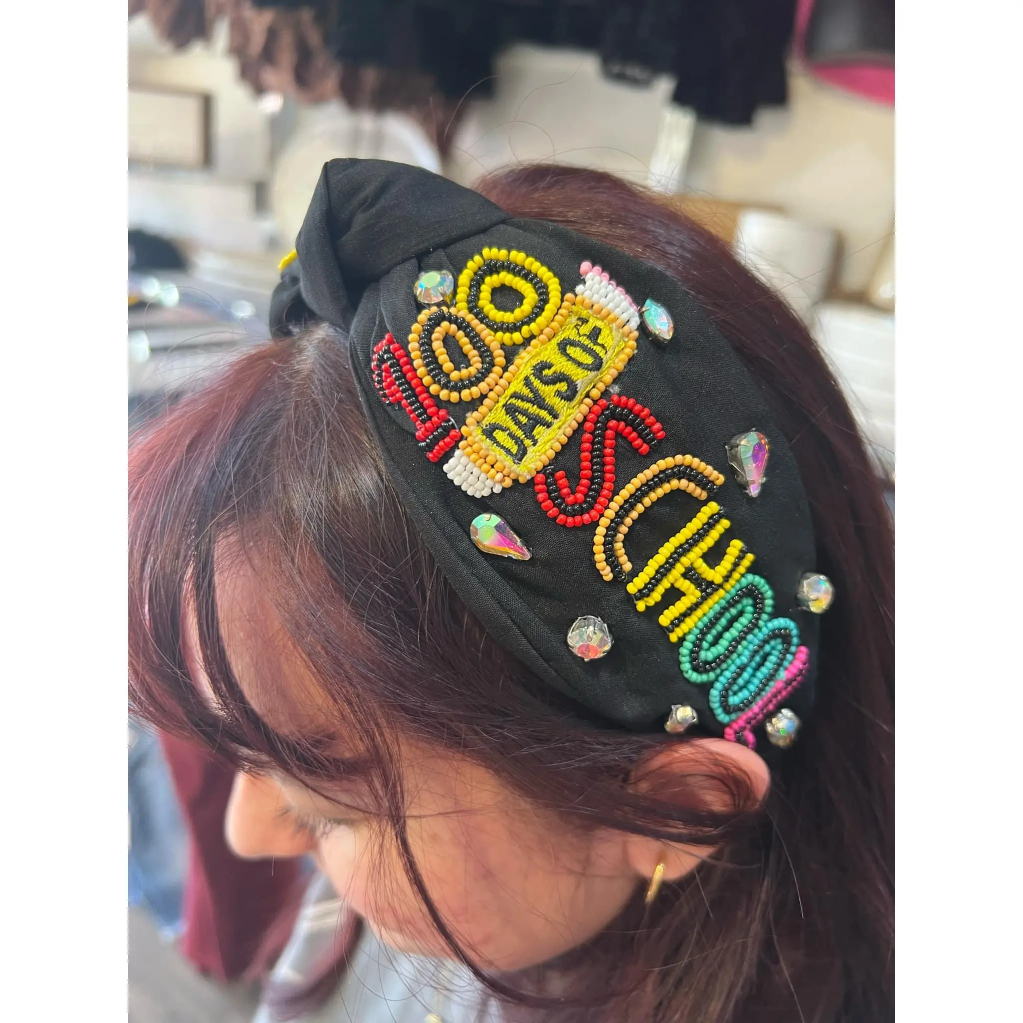 100 Days of School Headband - Lightweight Design, Ideal for School Use, Comfortable Fit for All Sizes