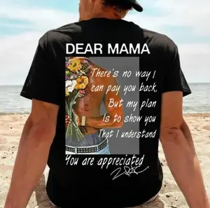 Vintage 90s "Dear Mama" Graphic Tee, Motherhood Shirt, Trendy Mom Graphic Tee, Mom Life Shirt, Grandma Shirt, 2Pac Quotes T-shirt Vintage Rapper