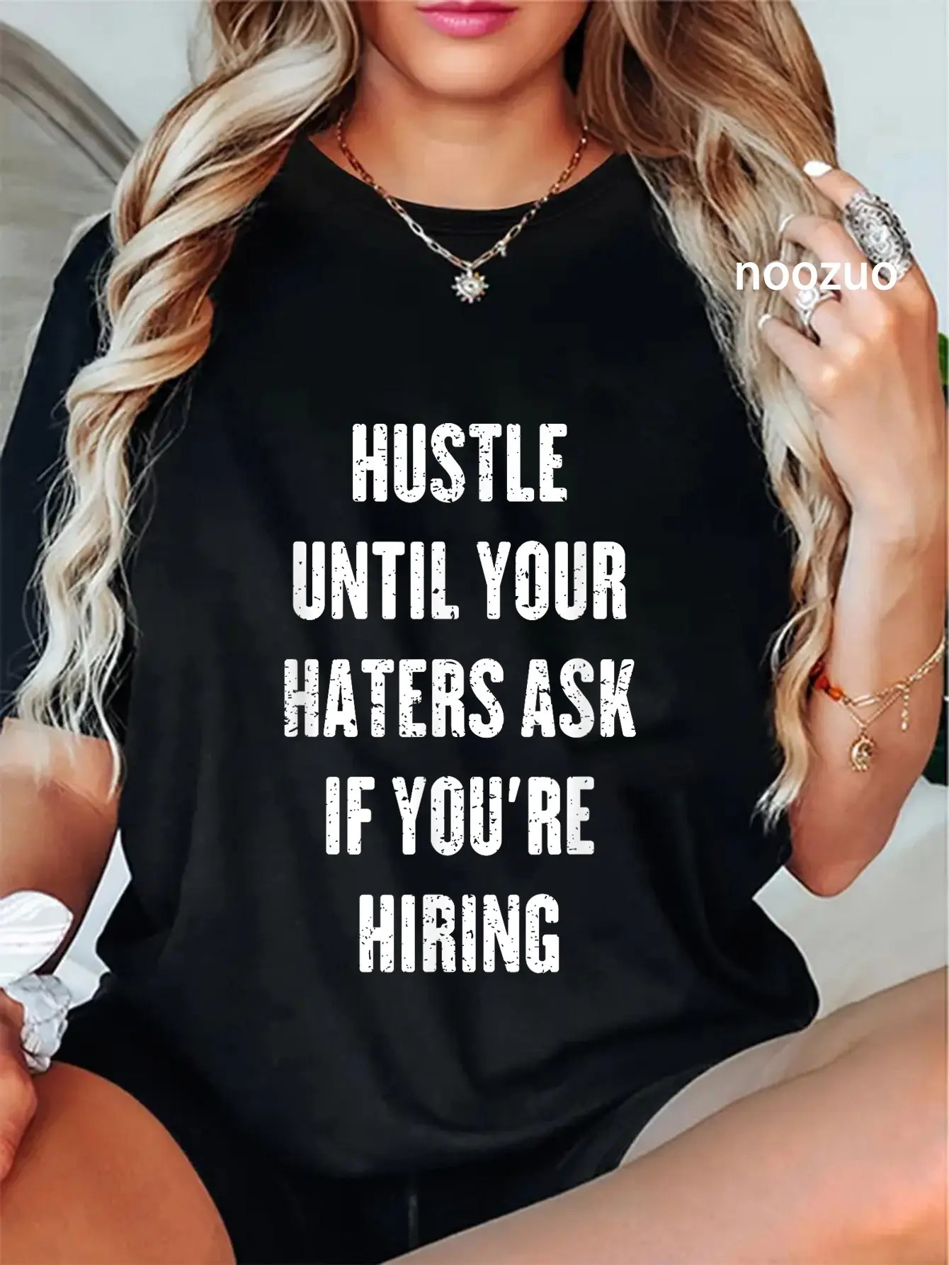 100% Cotton Unisex Hustle Until Your Haters Ask If You're Hiring Hustler T-Shirt