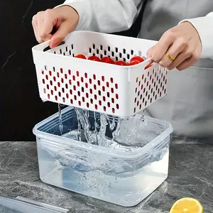 Freshness Preservation Boxes - Silicone Sealed Containers For Freezer Safe Food Storage, Fruit Storage Containers & Kitchen Utensil - Multipurpose Rectangle Latch Box