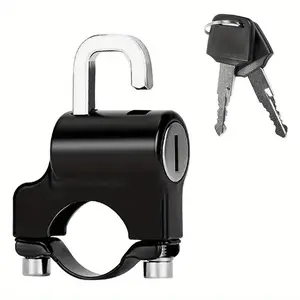 Secure Your Motorcycle Helmet with our Universal Metal Helmet Lock - Anti-Theft, Fixed Lock, Multi-Functional, Electric Security Moto Accessories
