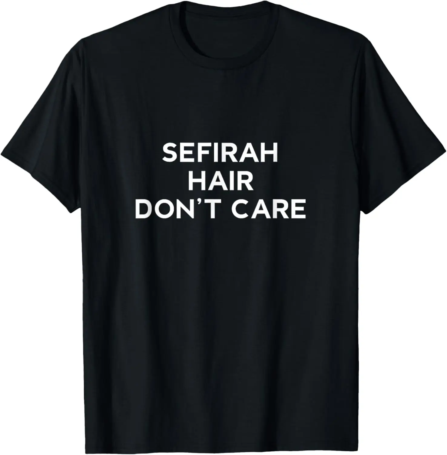 Passover Counting the Omer Sefirah Hair Don't Care Shavuot T-Shirt Pure Cotton Graphic Tees Menswear Top: Gifts for Men & Women