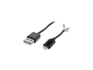 Nippon Labs USB-LI-3BK-5P 3 ft. MFi Certified Black Apple 8-pin Lightning to USB Cable - Charge and Sync Cable - 5 Packs