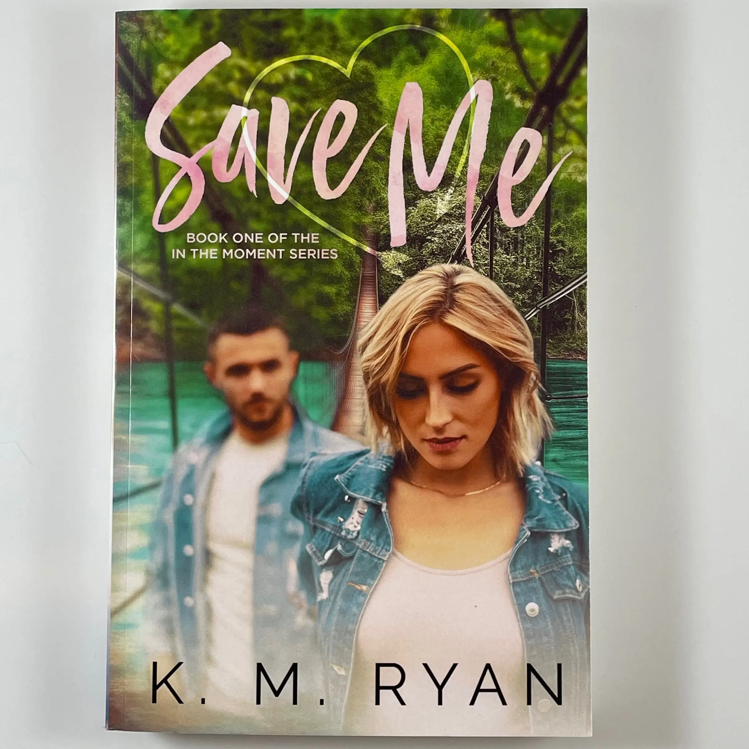 Save Me in paperback by K. M. Ryan, Soft Cover, Regular Edition, Signed paperback book contemporary romance