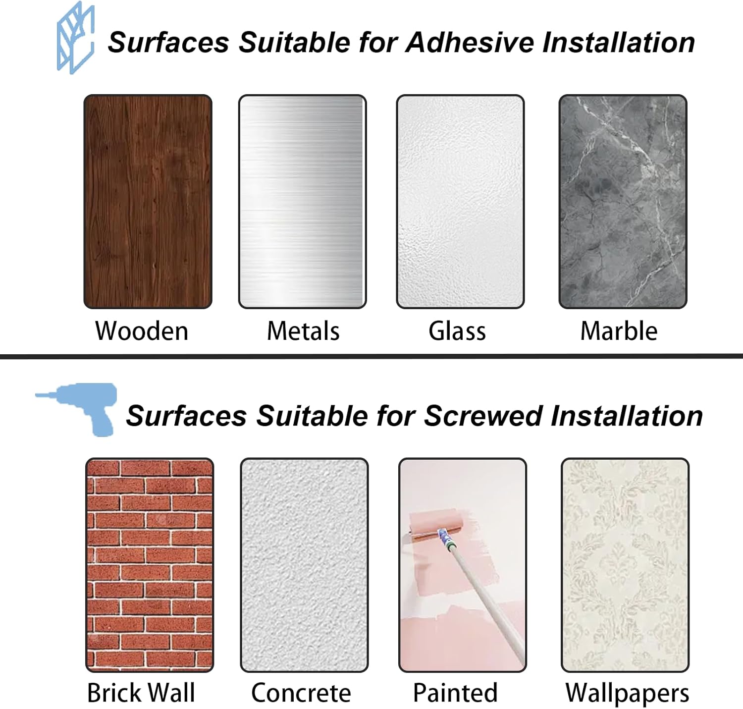 1 ps 10 Hat Organizer for Baseball Caps, Hat Rack for Wall with Strong Adhesive, Cap Organizer for Door, Bedroom, Closet (Black)