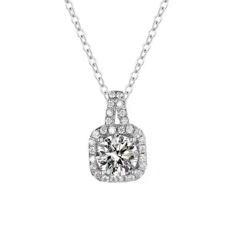 1CT Moissanite Pendant S925 w/GRA Cert, CrossChain