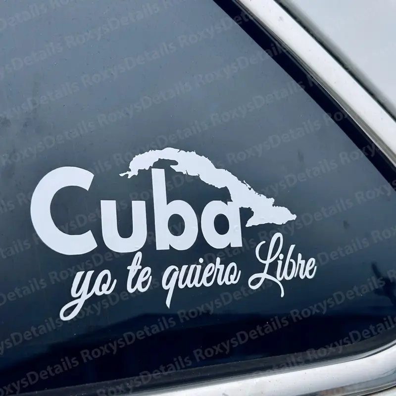 Cuba Libre sticker, Waterproof cuban sticker for cars.