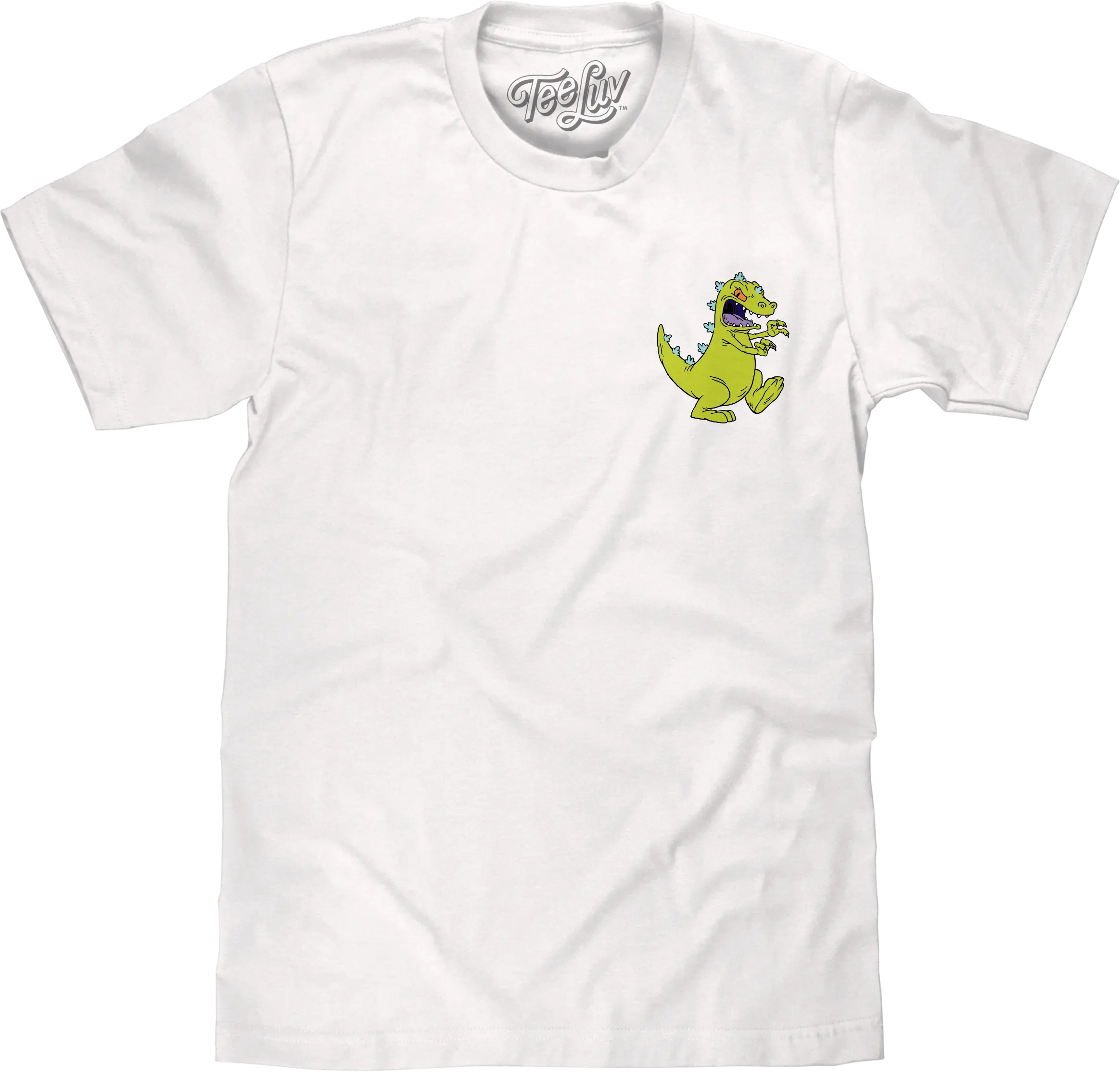 Rugrats Reptar Front and Back Print T-Shirt - White