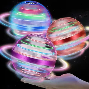Neon Mini Hand Drone Toy Flying Ball with LED Lights Auto Hover Spinning Drone Set Rechargeable Magic Boomerang Fidget Toys for Indoor Outdoor Games Stress Relief Sensory Toys for Kids Teens Adults Birthday Christmas Back to School Gift