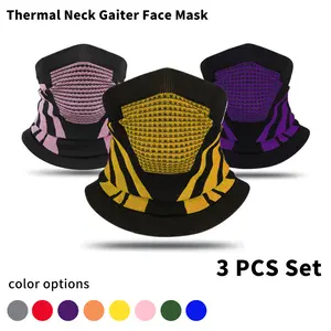 Winter Thermal Neck Gaiter Face Mask For Unisex: Windproof Breathable Neck Warmer for Cycling Skiing Hiking Motorcycle Outdoor, Moisture-Wicking Balaclava for Men &  Women