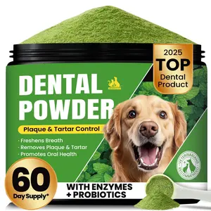 Pet Has Much Tartar, Doesn't Cooperate with Brushing Teeth? This Dental Powder for dogs  , Easily Remove Tartar and Plaque, Super Worry - free to Guard Oral Health!