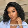 [C Side Part]UNice 250% Bye-Bye Slip Water Wavy Bob Wig Glueless 6X4 Minimalist Lace Human Hair Wigs Natural Looking Bleached Knots